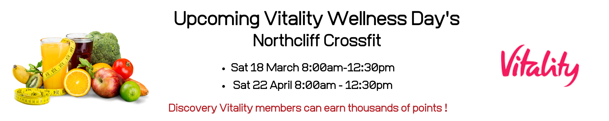 Vitality wellness day march april 2023